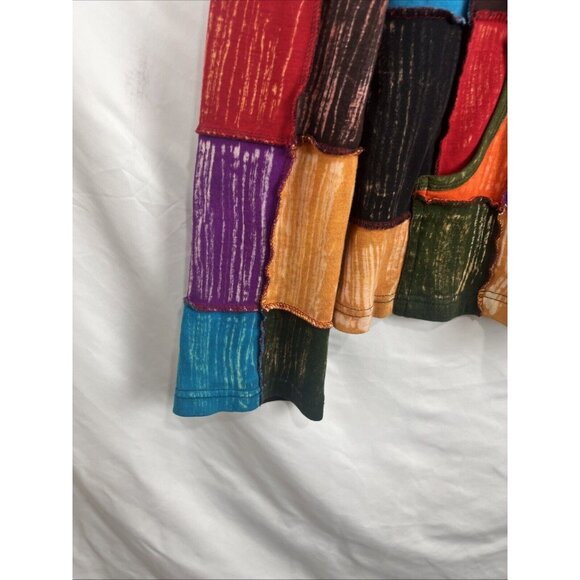 The Collection Royal Patchwork Multi-Colour Hoodie Womens Size M - Picture 2 of 10